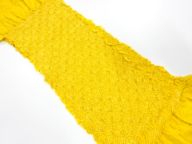 正絹　絞り　帯揚げ